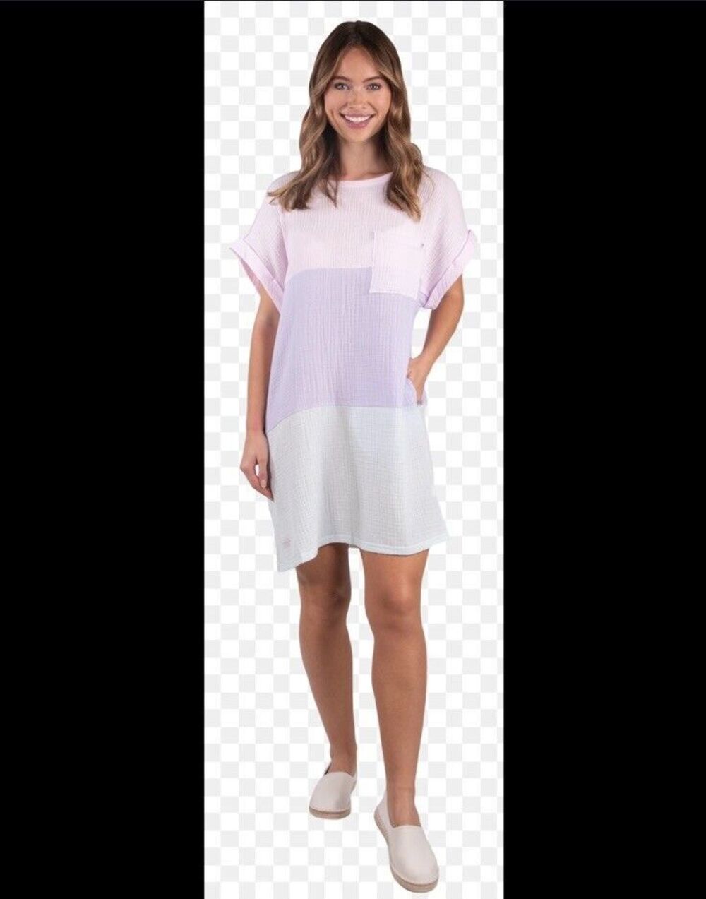Simply Southern Colorblock T-Shirt Dress Size S/M